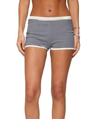 Saylor Striped Knit Shorts by EDIKTED