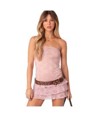 Scarlet layered lace mini dress by EDIKTED