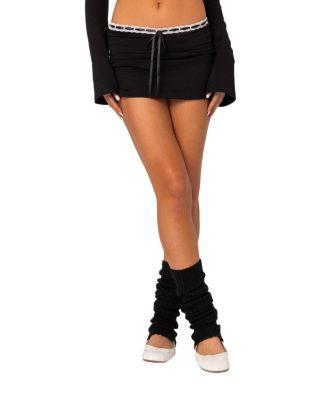 Seline Ribbon Trim Mini Skirt by EDIKTED