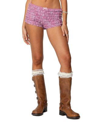 Shailee Ruffled Shorts by EDIKTED