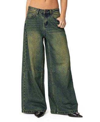 Shawn Low Rise Blue Washed Jeans by EDIKTED