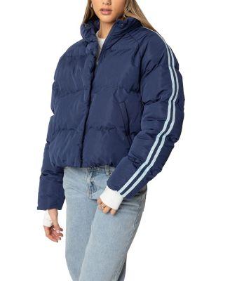 Sherry Side Striped Puffer Jacket by EDIKTED