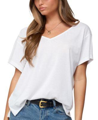 Sonora Oversized V Neck T Shirt by EDIKTED