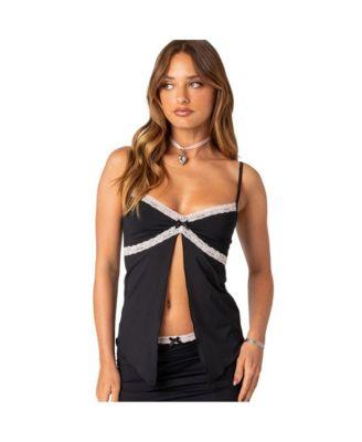 Sorely Split Front Top by EDIKTED