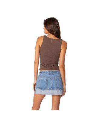 Square neck tank top by EDIKTED