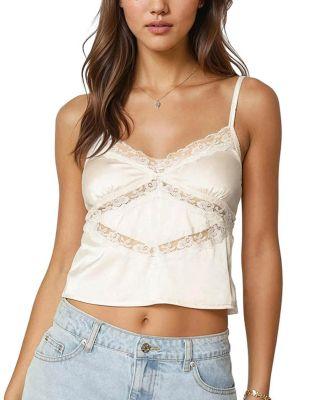 Tamar Satin Effect Tank Top by EDIKTED
