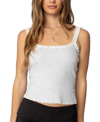 Teagan Ribbed Tank Top by EDIKTED