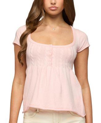 Ulyana Cable Knit Babydoll Top by EDIKTED