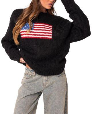 Usa Oversized Chunky Knit Sweater by EDIKTED
