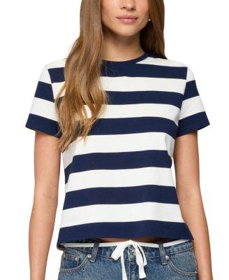 Valetta Oversized Striped T-Shirt by EDIKTED