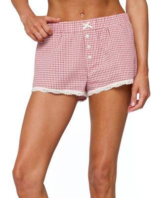 Vaughn Lacey Plaid Shorts by EDIKTED