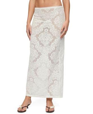 Violette Sheer Lace Maxi Skirt by EDIKTED