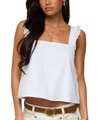 Viviana Linen Look Top by EDIKTED