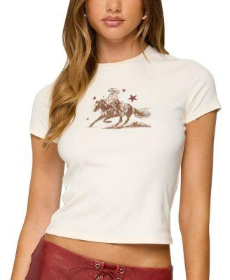 Western Graphic T Shirt by EDIKTED