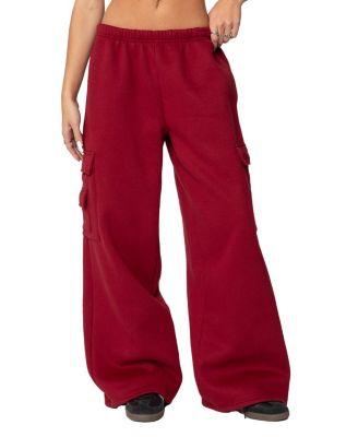 Wide Leg Cargo Sweatpants by EDIKTED