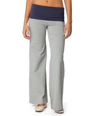 Wide Leg Contrast Fold Over Pants by EDIKTED