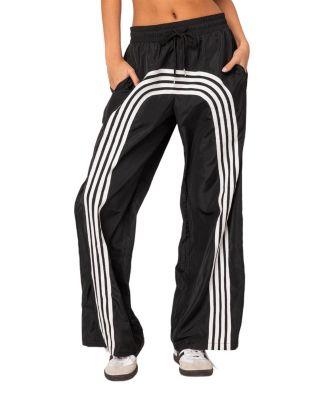 Wilda Striped Nylon Track Pants by EDIKTED