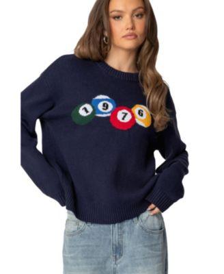 Women's 1976 Billiards Sweater by EDIKTED