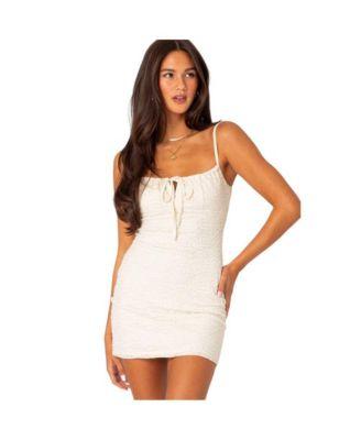Women's Alecia Textured Lace Mini Dress by EDIKTED