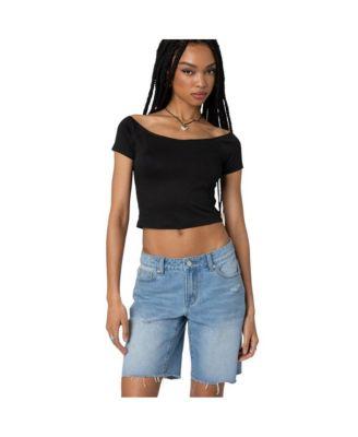 Women's Alexandera boat neck top by EDIKTED