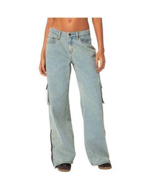 Women's Andi Low Rise Cargo Jeans by EDIKTED
