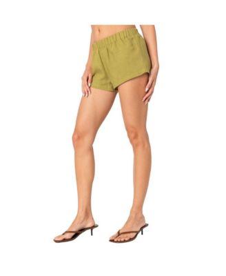 Women's Arden Linen Look Shorts by EDIKTED