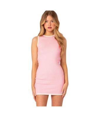 Women's Back Cut Out Knitted Mini Dress by EDIKTED