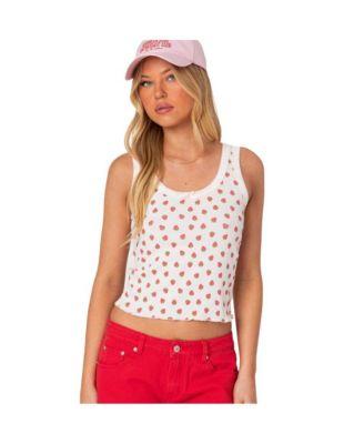Women's Berry Cool Printed Tank Top by EDIKTED