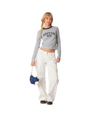 Women's Boston long sleeve t shirt by EDIKTED