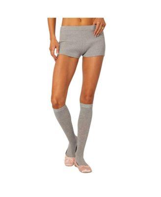 Women's Bow Time Knit Micro Shorts by EDIKTED