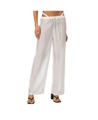 Women's Breezy Sheer Pants by EDIKTED