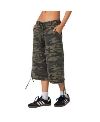 Women's Camo Cargo Bermuda Shorts by EDIKTED