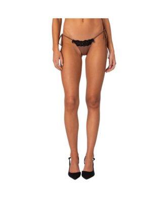 Women's Cassey Lacey String Bikini Bottom by EDIKTED