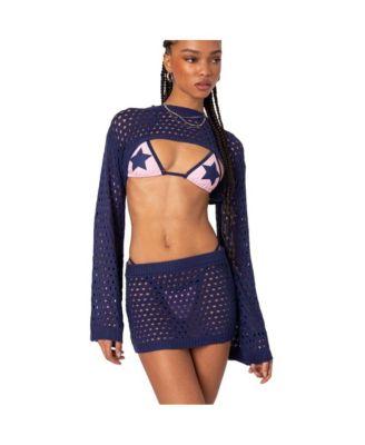 Women's Celena Crochet Shrug Top by EDIKTED