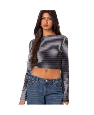 Women's Charlee striped top by EDIKTED