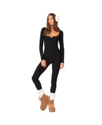 Women's Cloud 9 ribbed jumpsuit by EDIKTED