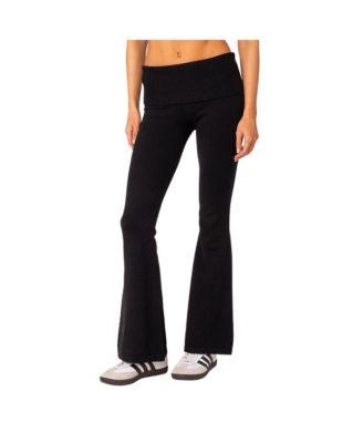 Women's Desiree Knitted Low Rise Fold Over Pants by EDIKTED