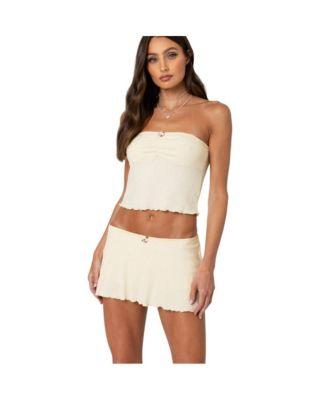 Women's Dosina Pointelle Tube Top by EDIKTED