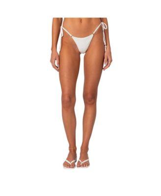 Women's Eyelet String Bikini Bottom by EDIKTED