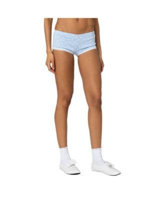 Women's Follow Your Heart Printed Micro Shorts by EDIKTED