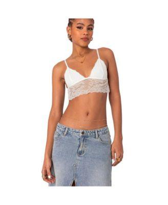 Women's Greta Lace Bra Top by EDIKTED