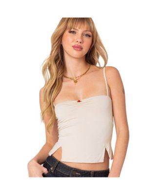 Women's Hope double slit tank top by EDIKTED
