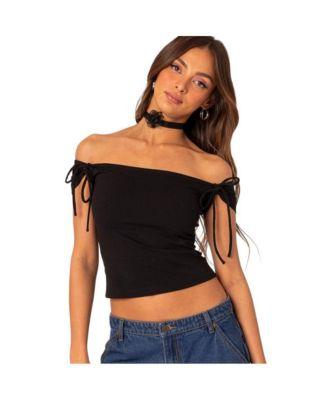 Women's Jess off shoulder top by EDIKTED