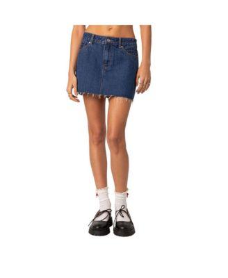 Women's Jessie denim mini skirt by EDIKTED