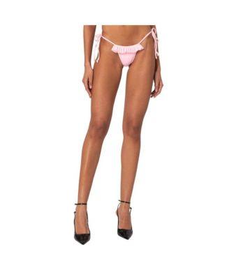 Women's Joelle Ruffled String Bikini Bottom by EDIKTED