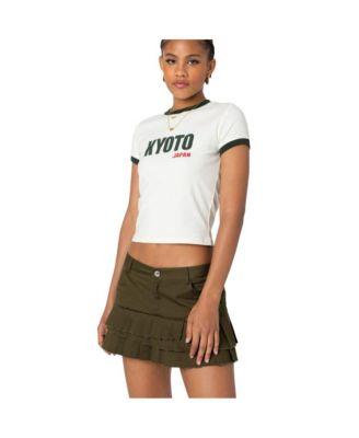 Women's Kyoto contrast T shirt by EDIKTED