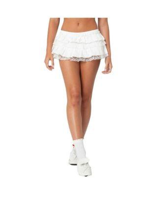 Womens Lacey Ruffled Bloomer Skort by EDIKTED