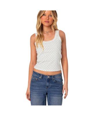 Women's Lover Girl Printed Tank Top by EDIKTED