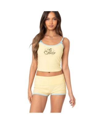 Women's Lucky contrast tank top by EDIKTED