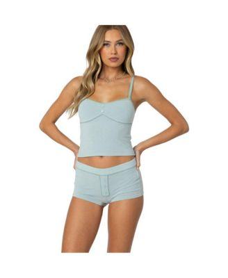 Women's Maelle Pointelle Tank Top by EDIKTED